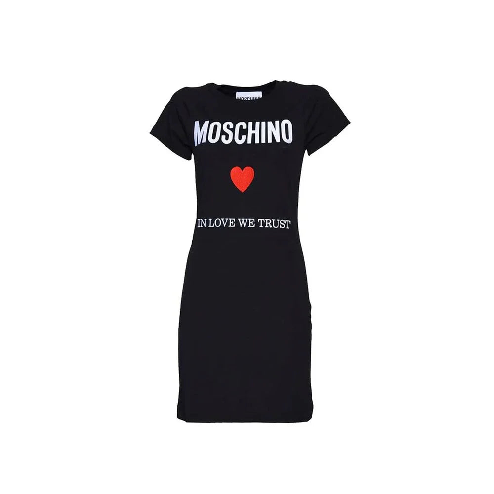 Moschino Couture Black Cotton Casual Dress - 38