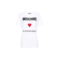 Moschino Couture White Cotton T-Shirt