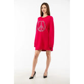 Moschino Fuchsia Wool Casual Dress - S
