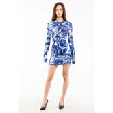 Moschino Multicolor Cotton Casual Dress