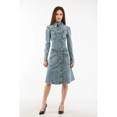 Moschino Multicolor Cotton Casual Dress