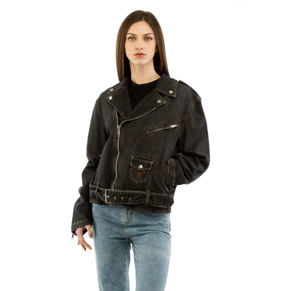 Moschino Multicolor Cotton Denim Jacket - S