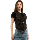 Moschino Multicolor Cotton Waistcoat - S