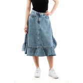 Moschino Multicolor Denim Skirt - L