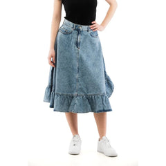 Moschino Multicolor Denim Skirt - L