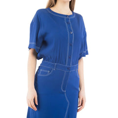 Moschino Multicolor Marabou Casual Dress - IT40