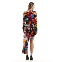 Moschino Multicolor Viscose Casual Dress - IT40