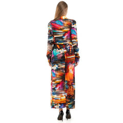 Moschino Multicolor Viscose Casual Dress - IT40