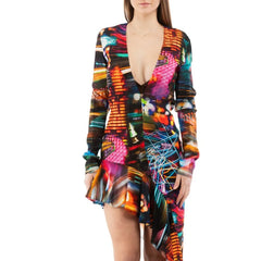 Moschino Multicolor Viscose Casual Dress - IT40