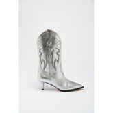 Moschino Fargerike Hælstøvler i Viskose - EU 40 | US 7