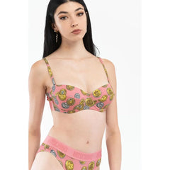 Moschino Pink Cotton Bra - S