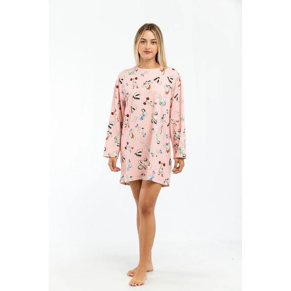 Moschino Pink Cotton Casual Dress - M