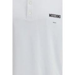 Moschino White Cotton Polo Shirt