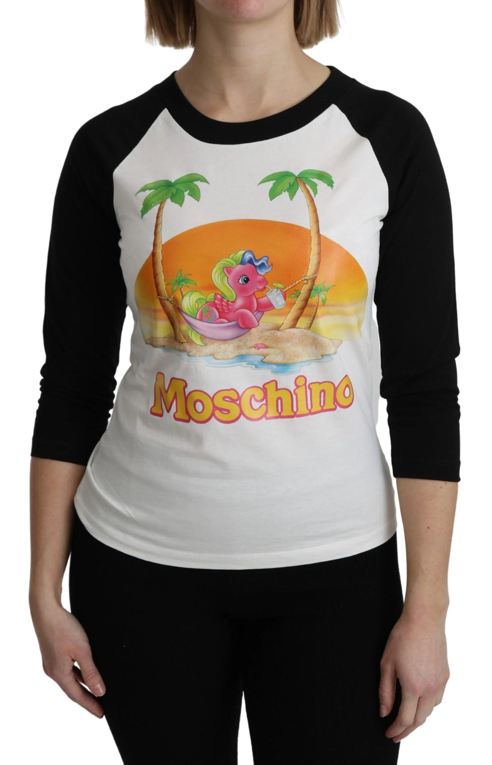Moschino White Cotton T-shirt My Little Pony Top Tshirt - T-Shirts