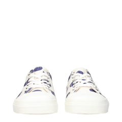 Moschino Weiße Stoff-Low-Tops