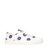 Moschino White Fabric Low Tops