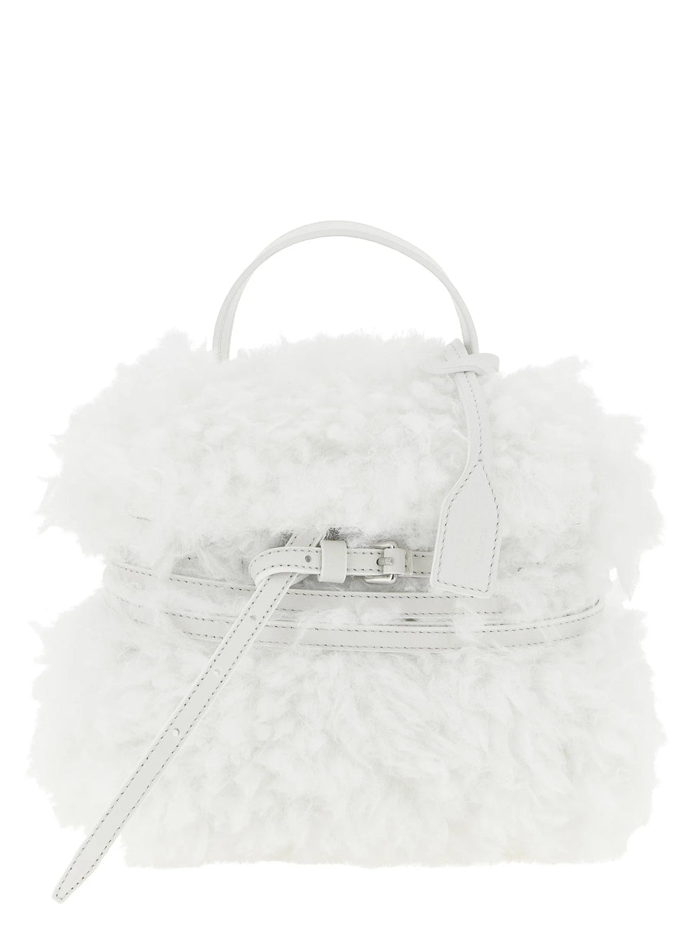 Moschino White Leather Handbag