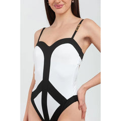 Moschino White Polyamide One-Piece Swimsuit - S