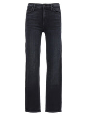 Mother Denim Black Cotton Slim Fit Jeans - 26