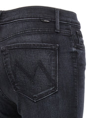 Mother Denim Black Cotton Slim Fit Jeans - 26
