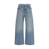 Mother Denim Blue Cotton High-Waisted Jean - 26