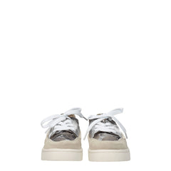 Mou Gray Leather Low Tops - EU36/US6