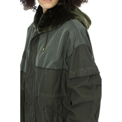 Mr&Mrs Italy Green Cotton Women Parka - Parkas