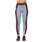 Mr&Mrs Italy Light Blue Cotton Women Leggings - S - Leggings