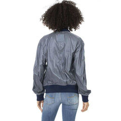 Mr&Mrs Italy Light Blue Polyamide Women Bomber Jacket - Bomber Jackets