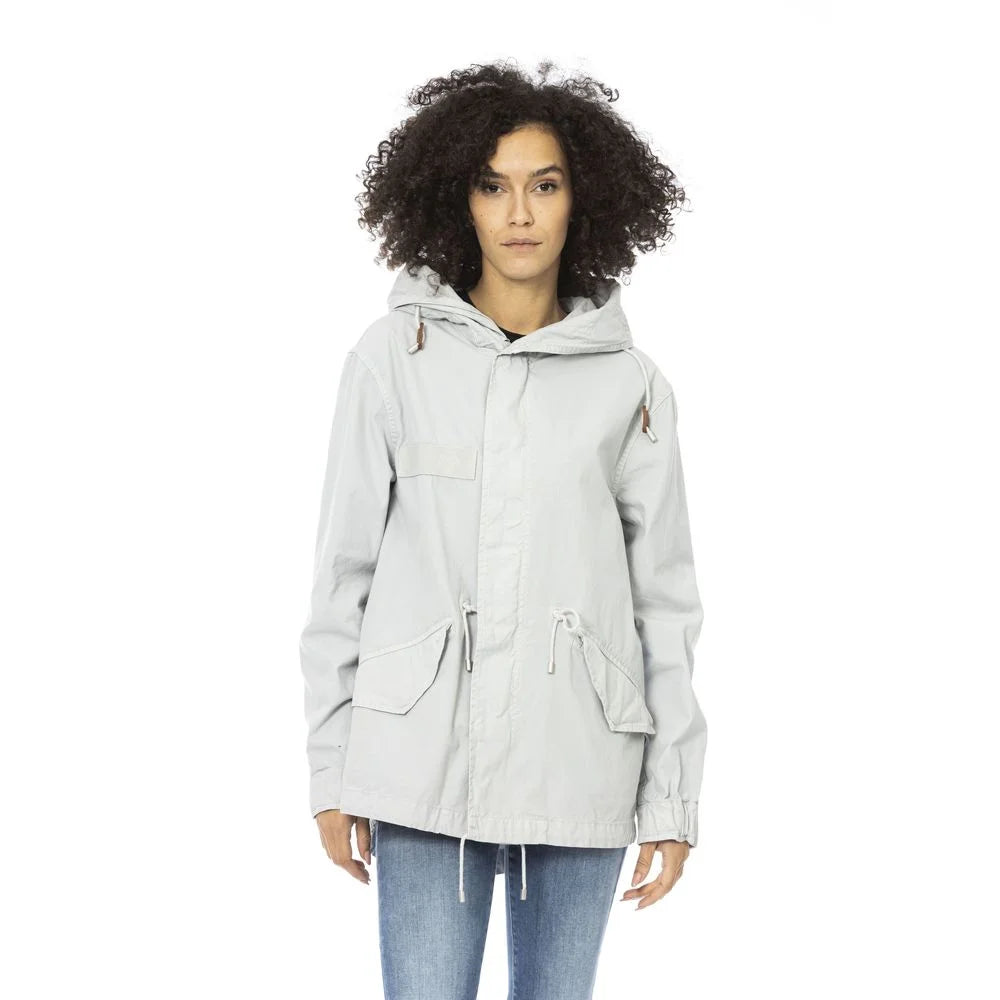 Mr&Mrs Italy Silver Cotton Women Jacket - Parkas
