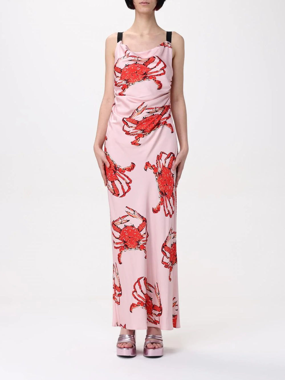 MSGM Multicolor Silk Casual Dress - IT44