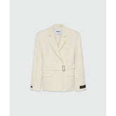 MSGM White Viscose Coat - IT38 | XS