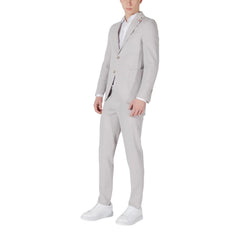 Mulish Gray Polyester Two-Piece Suit - IT56 | 3XL