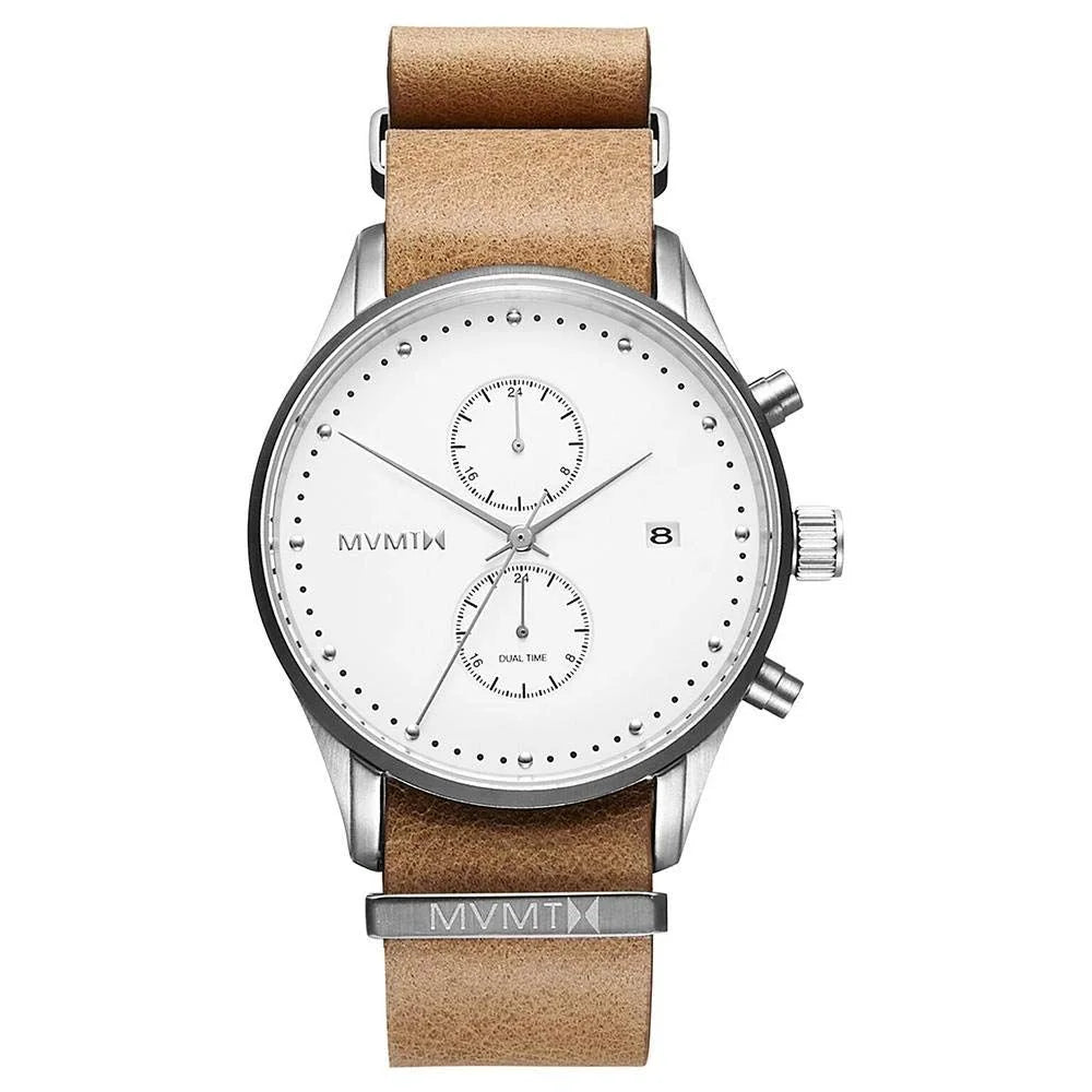 MVMT Brown Leather Dress Watch - Watches