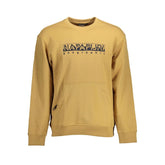 Napapijri Beige Cotton Men Sweater - XL - Sweatshirts
