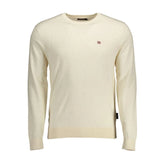 Napapijri Beige Cotton Men Sweater - XXL - Sweaters