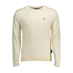 Napapijri Beige Cotton Men Sweater - XXL - Sweaters