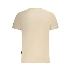 Napapijri Beige Cotton Men T-Shirt - T-Shirts