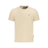 Napapijri Beige Cotton Men T-Shirt - T-Shirts