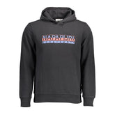 Napapijri Black Cotton Men Hoodie - XXL - Hoodies