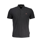 Napapijri Black Cotton Men Polo Shirt - Polos