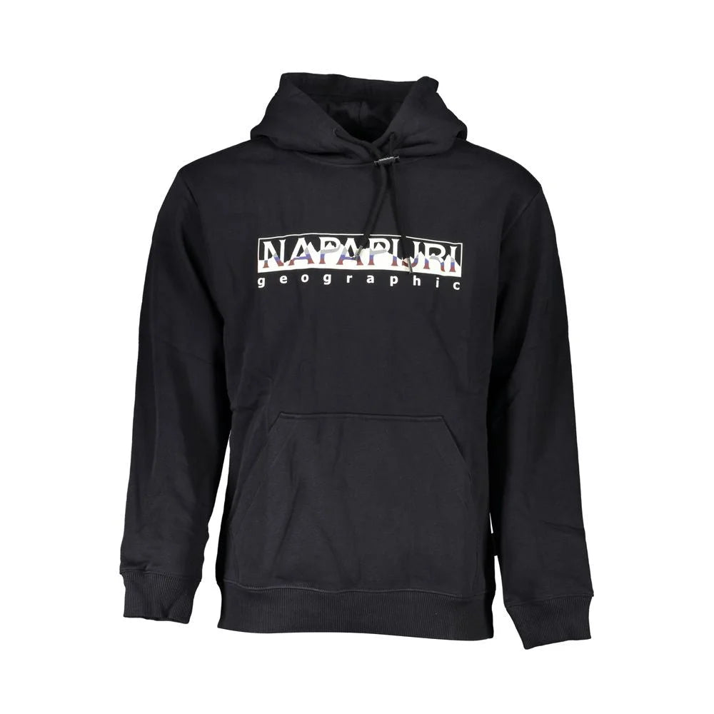 Napapijri Black Cotton Men Sweater - Hoodies