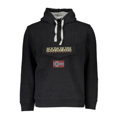 Napapijri Black Cotton Men Sweater - S - Hoodies