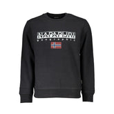 Napapijri Black Cotton Men Sweater - S - Sweatshirts