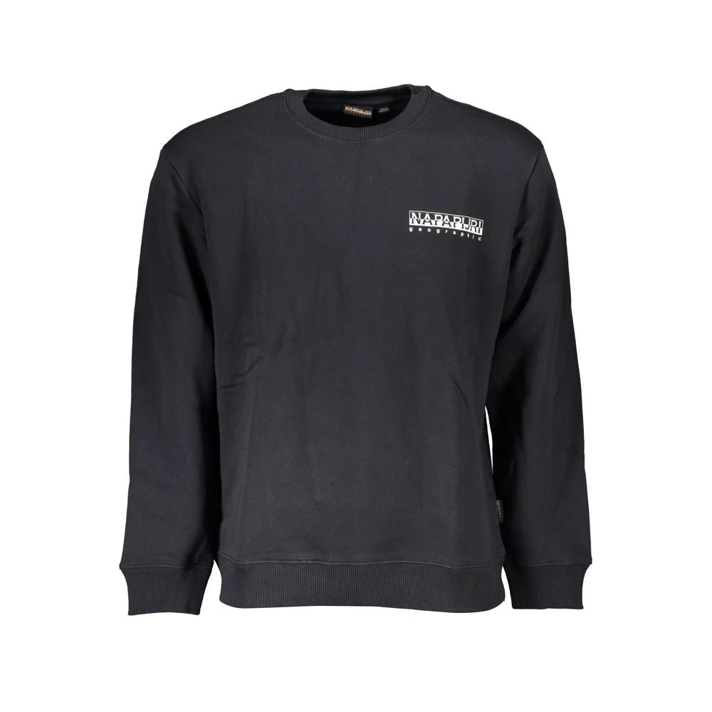 Napapijri Black Cotton Men Sweater - Sweatshirts
