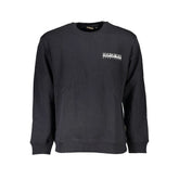 Napapijri Black Cotton Men Sweater - Sweatshirts
