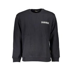 Napapijri Black Cotton Men Sweater - Sweatshirts