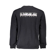 Napapijri Black Cotton Men Sweater - Sweatshirts