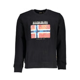 Napapijri Black Cotton Men Sweater - Sweatshirts