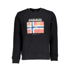 Napapijri Black Cotton Men Sweater - Sweatshirts